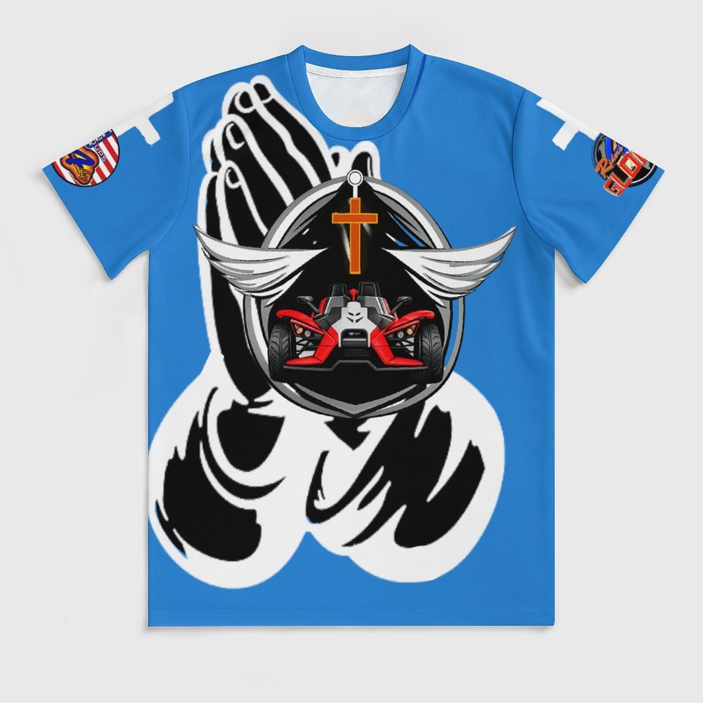 R4L Protected by Prayer Ice Silk Tee- Blu