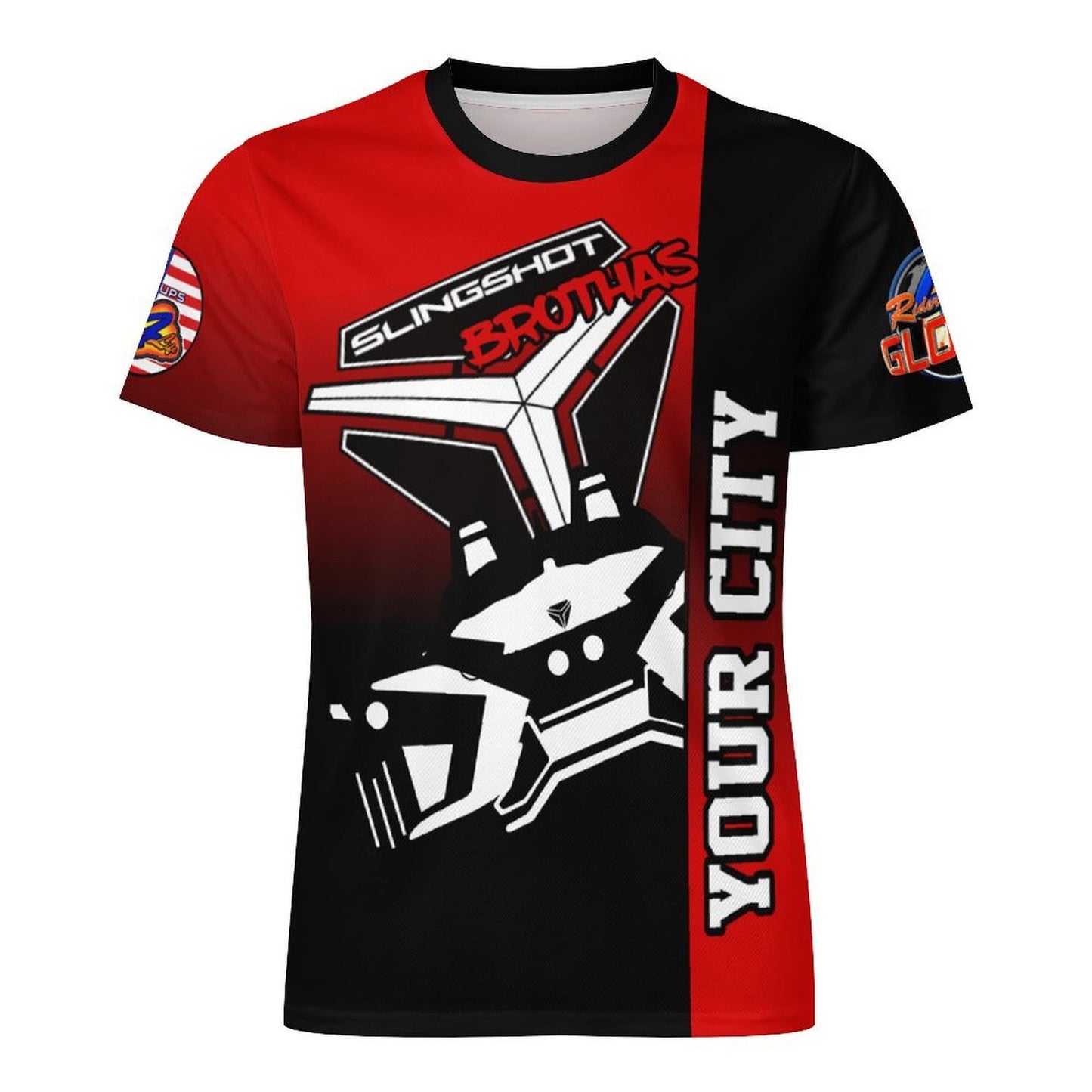 R4L Slingshot Brothas Ice Silk Tee Red Gradient