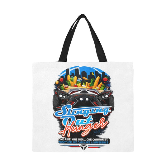 R4L Slinging out Hunger Canvas Tote Bag - Wht