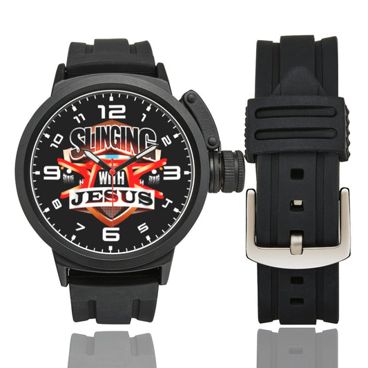 R4L Slinging with Jesus Men's Sports Watch