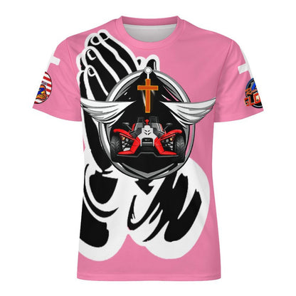 R4L Protected by Prayer Ice Silk Tee- Pnk