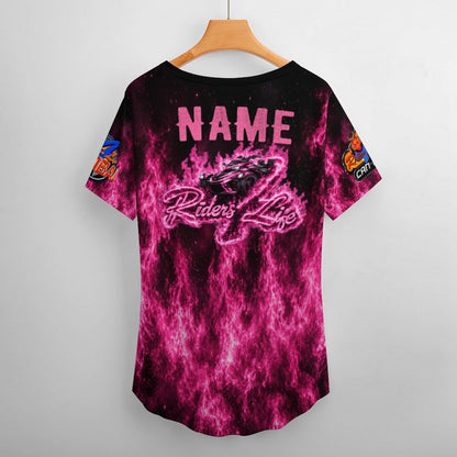 R4L Can Am Ice Silk Women's Tee Pink Flame