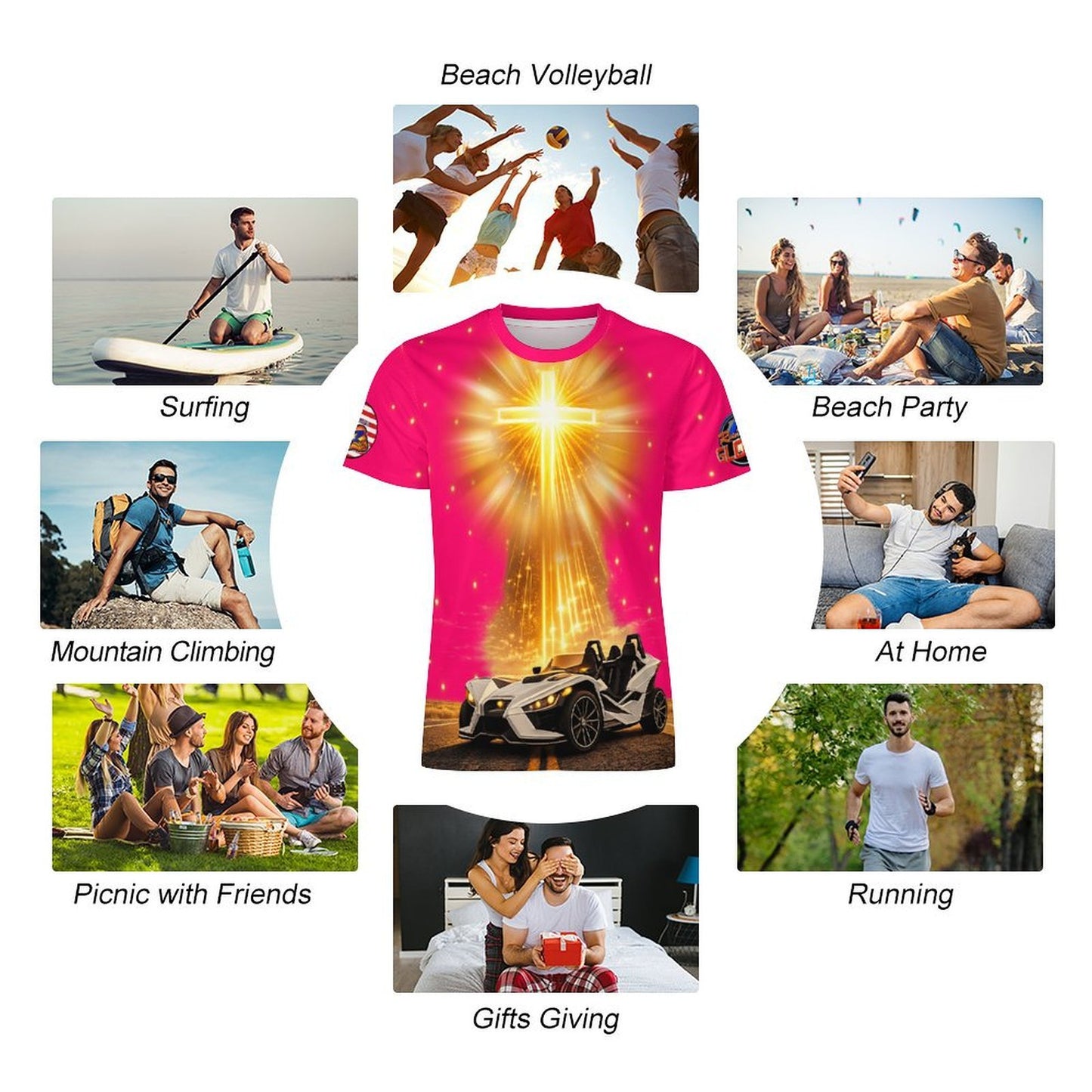 R4L Protected Rider Ice Silk Tee - Pnk