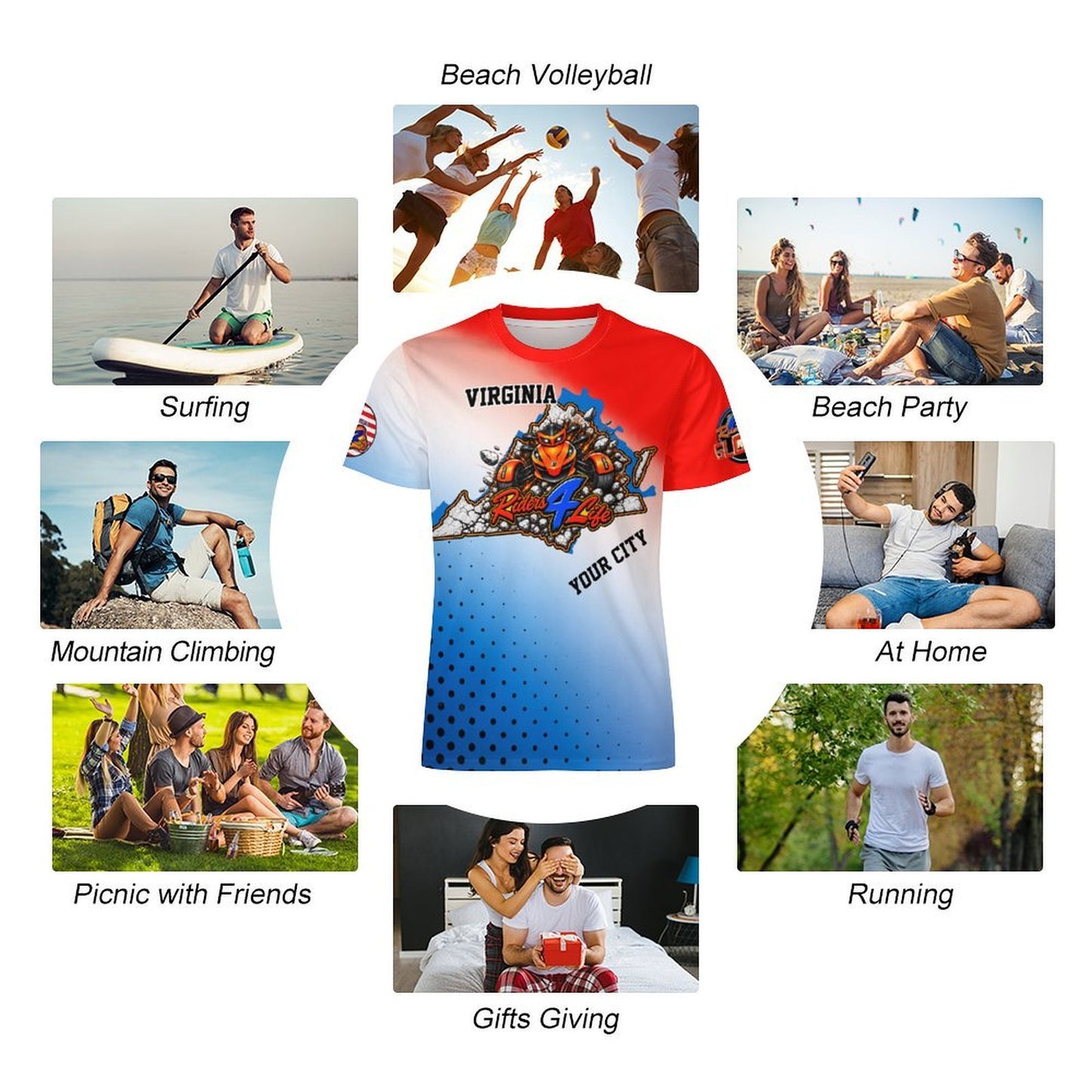 R4L State Ice Silk Tee - Virginia