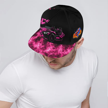 R4L Slingshot Snapback Hat Pink Flame