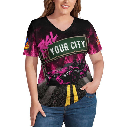 R4L Slingshot Ice Silk Women's Tee Pink Flame