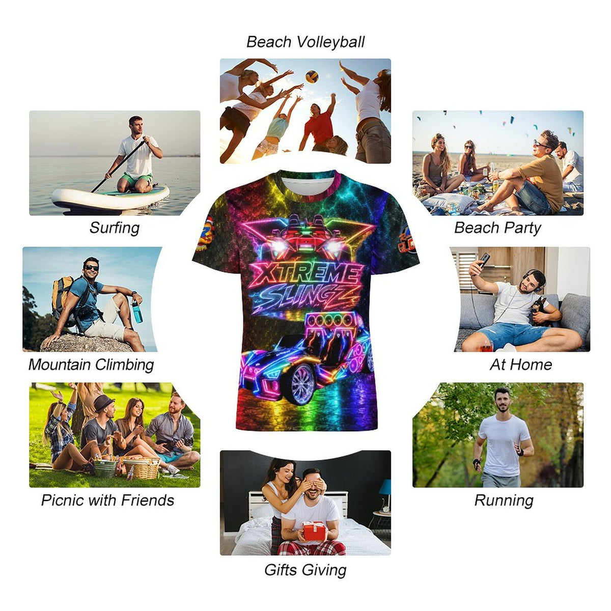 R4L Xtreme Slingz Ice Silk Tee Multi