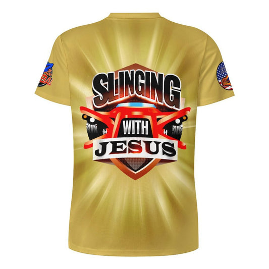 R4L Ride with Faith Ice Silk Tee - Gld