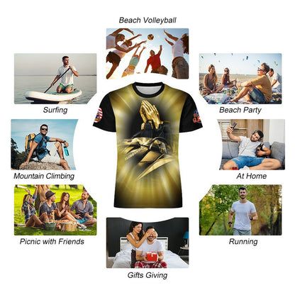 R4L Ride with Faith Ice Silk Tee - Blk
