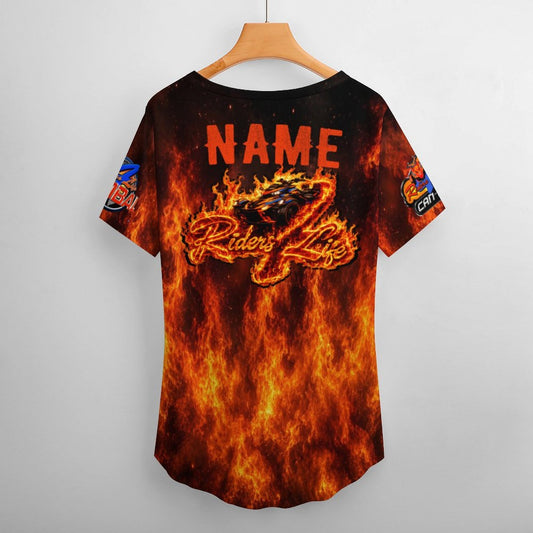 R4L Can Am Ice Silk Women's Tee Orange Flame