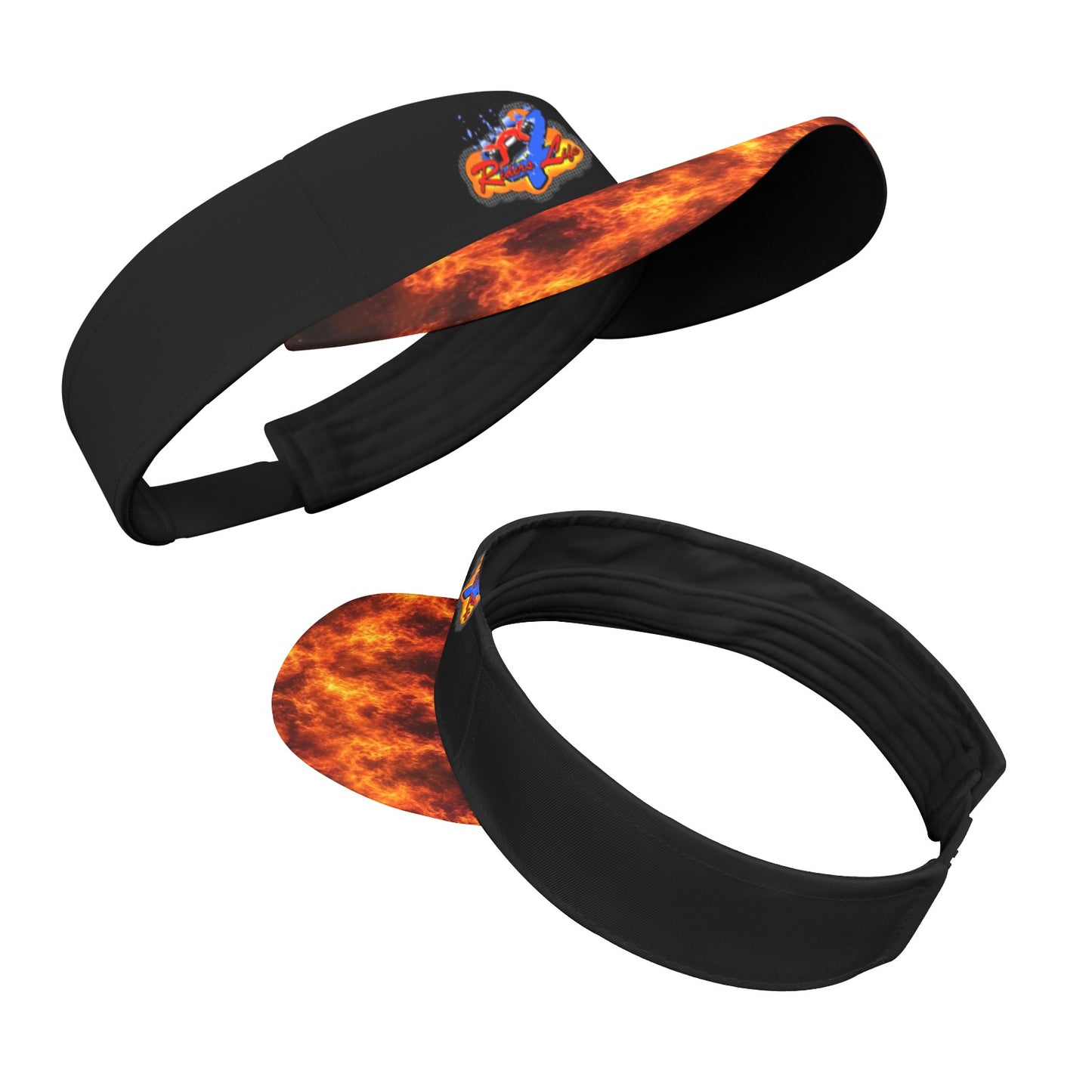 R4L Visor Orange Flame