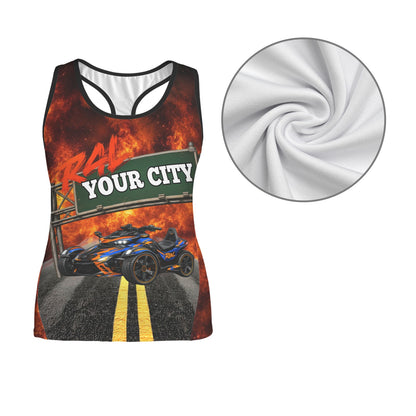 R4L Can Am Racerback Tee Orange Flame