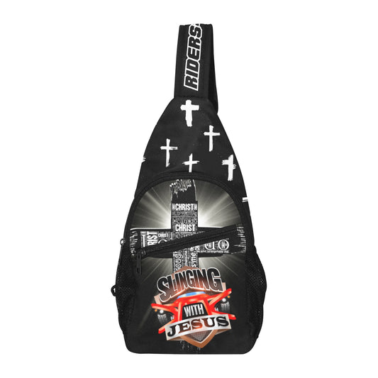 R4L Slinging with Jesus Crossbody Bag Black