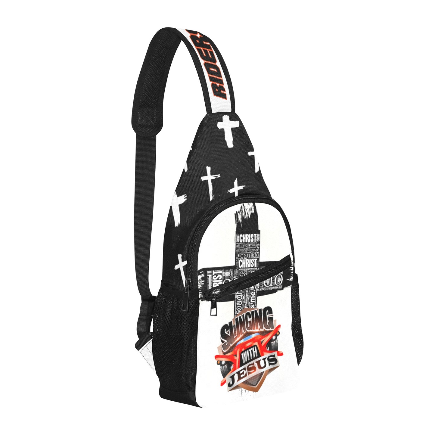 R4L Slinging with Jesus Crossbody Bag White