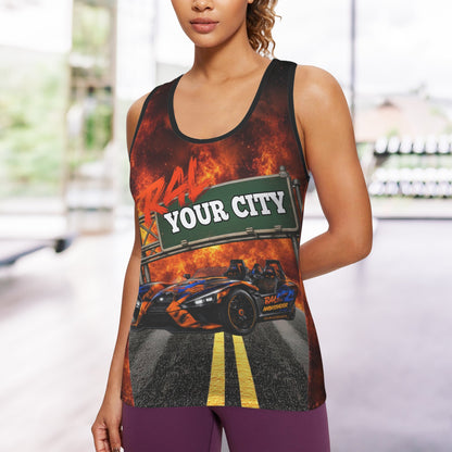 R4L Slingshot Racerback Tee Orange Flame