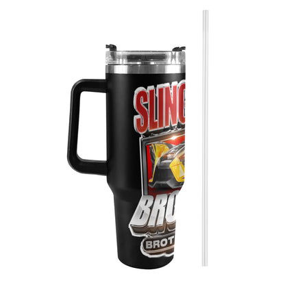 R4L Slingshot Brothas 40oz Stainless Steel Stanley Mug 40oz Tumbler with Black Handle