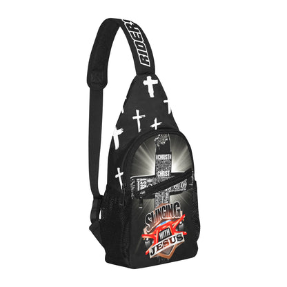R4L Slinging with Jesus Crossbody Bag Black