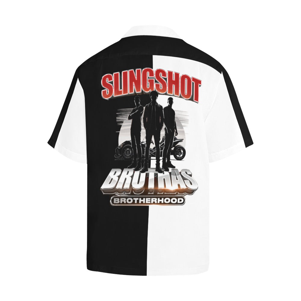 R4L Slingshot Brothas Short Sleeve Casual Button Down Shirt - 7 Colors